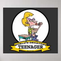 WORLDS GREATEST TEENAGER GIRL CARTOON POSTERS