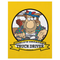 WORLDS GREATEST TRUCK DRIVER MEN CARTOON PERSONALIZED FLYER