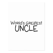 Worlds Greatest Uncle Post Card