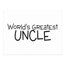 Worlds Greatest Uncle Postcards