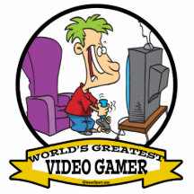 WORLDS GREATEST VIDEO GAMER KIDS CARTOON CUT OUT