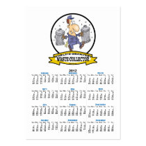 WORLDS GREATEST WASTE COLLECTOR MEN CARTOON BUSINESS CARD
