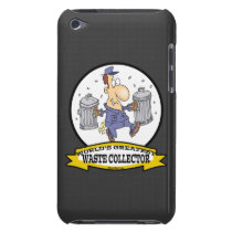 WORLDS GREATEST WASTE COLLECTOR MEN CARTOON IPOD TOUCH CASES