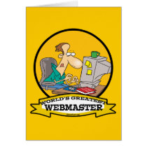 WORLDS GREATEST WEBMASTER MEN CARTOON GREETING CARD