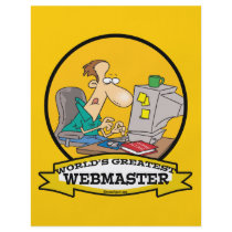 WORLDS GREATEST WEBMASTER MEN CARTOON FULL COLOR FLYER