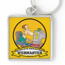 WORLDS GREATEST WEBMASTER MEN CARTOON KEY CHAIN