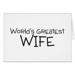 Worlds Greatest Wife Greeting Cards