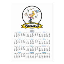 WORLDS GREATEST WORKAHOLIC WOMEN CARTOON BUSINESS CARDS