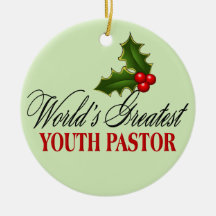 World's Greatest Youth Pastor Christmas Tree Ornament
