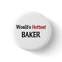 Worlds Hottest Baker Pinback Buttons
