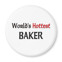 Worlds Hottest Baker Fridge Magnet