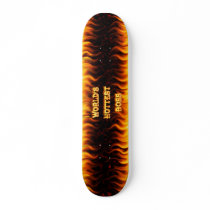 World's hottest Boss fire and flames red marble.