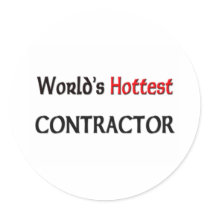 Worlds Hottest Contractor Sticker