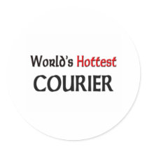 Worlds Hottest Courier Sticker
