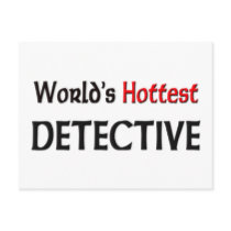 Worlds Hottest Detective Postcard
