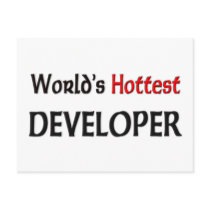 Worlds Hottest Developer Postcards