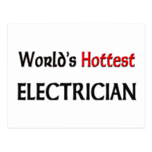 Worlds Hottest Electrician Postcard