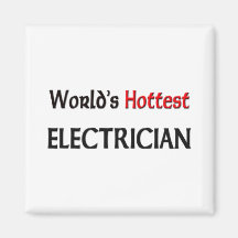 Worlds Hottest Electrician Refrigerator Magnet