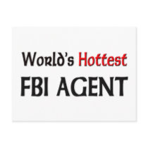 Worlds Hottest Fbi Agent Postcard