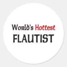 Worlds Hottest Flautist Stickers