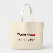 Worlds Hottest Flight Attendant Canvas Bags