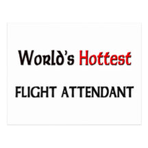 Worlds Hottest Flight Attendant Post Cards