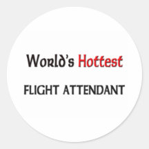 Worlds Hottest Flight Attendant Sticker