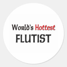 Worlds Hottest Flutist Sticker