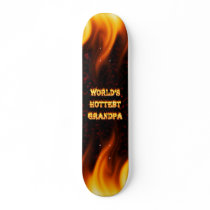 World's Hottest Grandpa fire and flames red marble