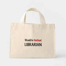 Worlds Hottest Librarian Tote Bags