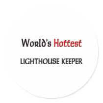 Worlds Hottest Lighthouse Keeper Round Sticker