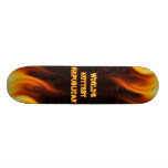 World's Hottest Republican fire and flames red mar Skateboard