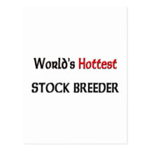Worlds Hottest Stock Breeder Postcard