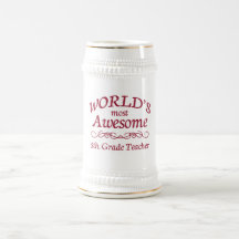 World's Most Awesome 5th. Grade Teacher Mug