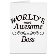 World's Most Awesome Boss Cards