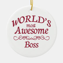 World's Most Awesome Boss Ornaments