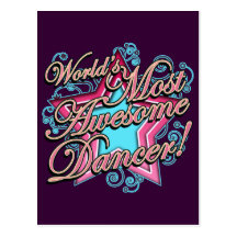 Worlds Most Awesome Dancer Post Cards