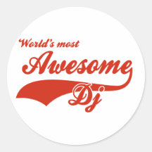 World's Most Awesome Dj Sticker