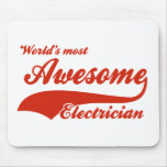 World's Most Awesome electrician Mouse Pad