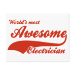 World's Most Awesome electrician Post Cards