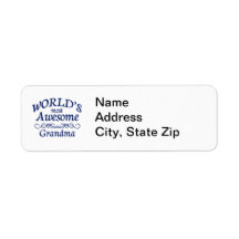World's Most Awesome Grandma Labels