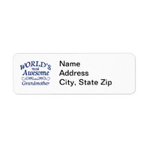 World's Most Awesome Grandmother Labels