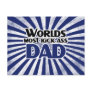 Worlds Most Kick Ass Dad Funny Fathers Day Post Cards