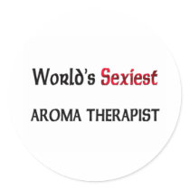 World's Sexiest Aroma Therapist Round Stickers