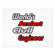 World's Sexiest Civil Engineer Personalized Invitation
