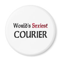 World's Sexiest Courier Fridge Magnet