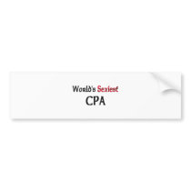 World's Sexiest Cpa Bumper Stickers