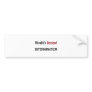 World's Sexiest Exterminator Bumper Sticker