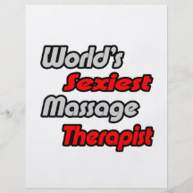 World's Sexiest Massage Therapist Full Color Flyer