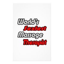 World's Sexiest Massage Therapist Stationery Paper